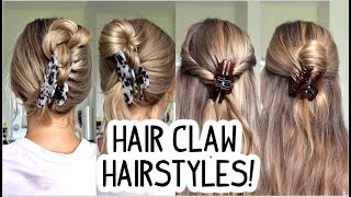 How To: Easy & Quick Claw Clip Hairstyles! Short, Medium, And Long Hairstyles