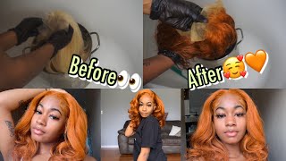 Watercolor Dye Hair In 10 Minutes | ‍Ginger/Orangearabella Hair