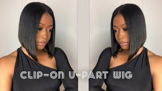 I Can'T Believe It !!! 5 Minutes Clip On U- Part Wig Install Ft. Luvme Hair !