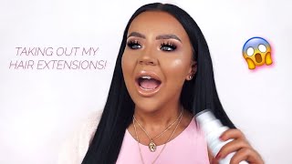 Removing My Hair Extensions! | Beauty Works Hair Extensions Removal (Tape-Ins)