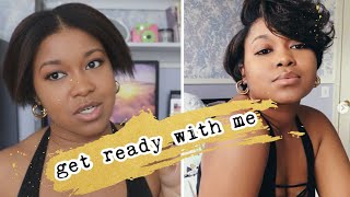 Styling Grown Out Pixie Cut | #Grwm Chit Chat