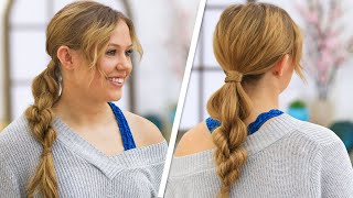 Flip-Threaded Ponytail | Easy Hairstyles For Girls
