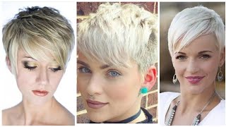 Latest Trendy Silver 54 Pixie Haircut Style For Women'S 40-50-80 Ages | Pixie-Bob Haircut