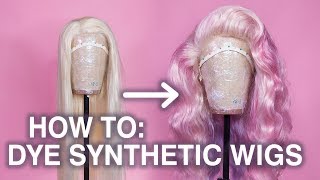 How To Dye A Synthetic Wig! (Method For Lace Fronts)