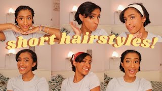 How To Style Short Hair! |Hairstyles For Growing Out A Pixie Cut|