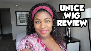 Easy Protective Hairstyle For The Fall Season Ft. Unice Curly Headband Wig