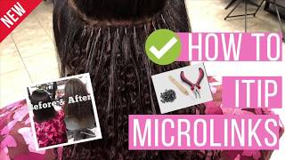 Microlink Hair Extensions  (Itips) On Natural  Hair| Full Install