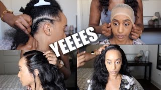 Installingl A 360 Lace Frontal Wig With Ghost Bond Xl & Esha Wig Glue + Sew In   Ft Best Lace Wigs