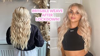 The New Invisible Weave Hair Extensions - Getting My Hair Transformed After Lockdown!!..