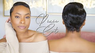 I Straightened My Hair & Got A Pixie Cut!! | Still Natural? Did I Get Relaxer? | Natural Hair Update