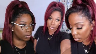 $40 Wig Has It All!  The Stylist Sheree Hd Invisible Lace Human Hair Blend Bob Wig | Samsbeauty