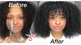 How To Cut Bangs On Natural Curly Hair