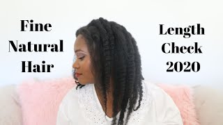 Waist Length 4C Fine Natural Hair: Length Check 2020