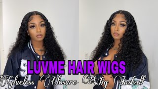 4X4 Hd Curly Closure Wig Install | Easiest Wig Install Ever  Ft Luvme Hair | Assalaxx