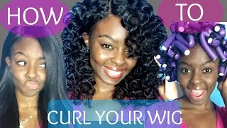 How To Curl Your Synthetic Wig W/ Flexi Rods