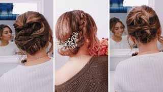 3 Easy Updos For Short/Medium Length Hair | Ashley Bloomfield | #Bloomingbride Series