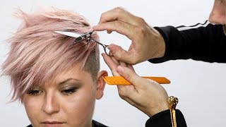 Pixie Haircut Tutorial Plus Bonus Pink Hair Color How To