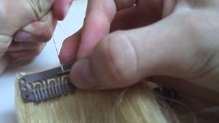 How To Sew Clips On Hair Extensions
