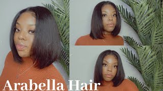 Arabella Hair Review || Lace Frontal Wig Install || Bob Wig