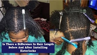 Is There A Difference In Hair Length Before And After Installing Sisterlocks?