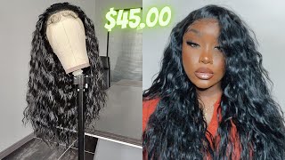 Installing A 13*3  Synthetic Lace Front Loose Curly Wig | Amazon Prime Wig | Is It Worth It ?