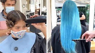 Long And Medium Haircuts For Women | Easy Hairstyle And Color Transformation | Hair Inspiration