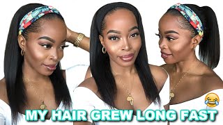 This Natural Hair Wig Is New Headband Wig‼️No Lace Front Wig Needed |Throw On & Go Ft Myfirstwig