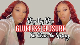 New Undetectable Invisible Lace | Start To Finish Beginner Friendly Burgundy Lace Closure Wig