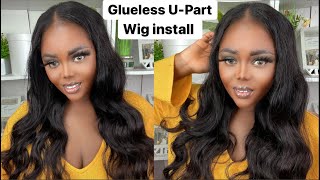 Tutorial : Body Wave Hair U-Part Wig | Glueless Install | Unice Hair