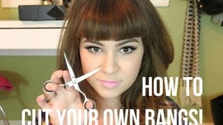 How To: Cut Your Own Bangs! Straight Across!