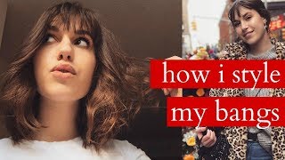 How I Style My Bangs // Go-To Short Hairstyle!