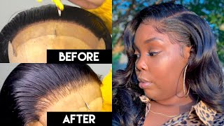Watch Me Pluck & Install This Affordable Body Wave 6X6 Lace Closure Wig | Ali Pearl Hair