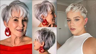 Pinterest Pixie Haircut Style For Women'S Any Ages 40-50-60-70 | Silver Pixie Haircut | Pixiecu
