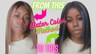T-Part Wig Revamp || Water Color Method || Blonde To Purple || Feat. Hairitory