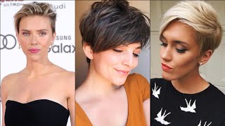 Women'S Super Short Haircuts | Pixie Cuts For Thin Hair Over 50-60-70-80 | Hollywood Pixiecuts