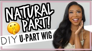 #Hairweek How To Make Your Own U-Part Wig (Natural Hair Parting) Bestlacewigs