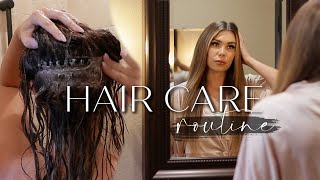 My Hair Care Routine - How To Wash Hair With Hair Extensions | Braidless Sew In Extensions Hair Care
