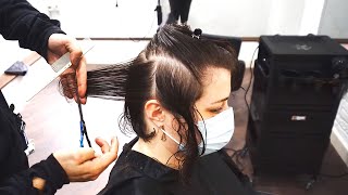 Super Haircut 2021 - Short Classy Bob With Layered Bangs