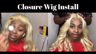 613 Closure Wig Install ♥️