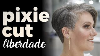 Pixie Cut Cabelo Grisalho ✨ | Corte Em Cabelos Brancos  | Técnica Slide Paulo Freitas ✂️