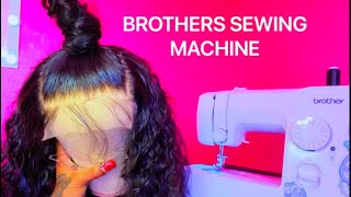 Step By Step | How To Make A Flat Wig On A Brothers Sewing Machine. Beginner Friendly
