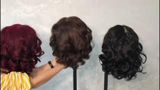 Just Fall In Love With This Bouncy Wave Pattern! Virgin Human Hair 13X6 Lace Front Wigs | Elva Hair
