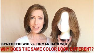 Synthetic Wig Versus Human Hair Wig | Why Does The Same Color Look Different?