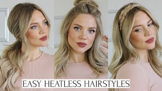 Heatless Hairstyles For Work/Everyday | Elanna Pecherle