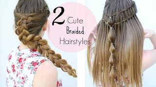 2 Braided Hairstyle Ideas  | Heatless Hairstyles | Braidsandstyles12