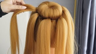New Latest Hairstyle For Party - Easy Bun Hairstyle For Gown | Perfect Prom Hairstyles 2020
