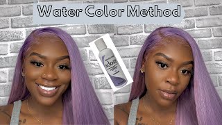 Lavender Ombré Hair || Water Color Method || Ft Eva Wigs