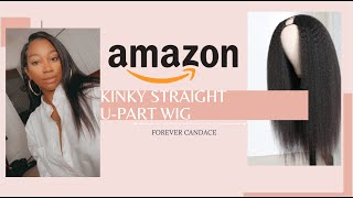 Amazon Find || No Lace! No Glue! Best Kinky Straight U-Part Wig For Naturl Hair | Unice || Part 1