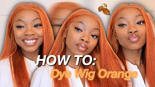 How To Dye Your Wig Orange/Ginger: Beginner Friendly Ft. Amanda Hair