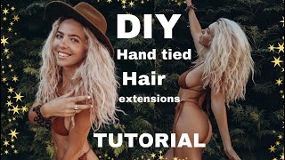 Diy Hand Tied Hair Extensions Tutorial/Nbr/Habit Method